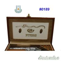 #0189 Valigetta Nuova Legno Colt Python 6