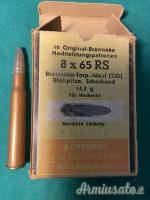 Cartucce calibro 8 x 65 RS