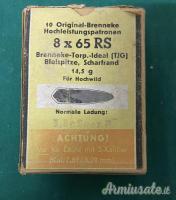 Cartucce calibro 8 x 65 RS