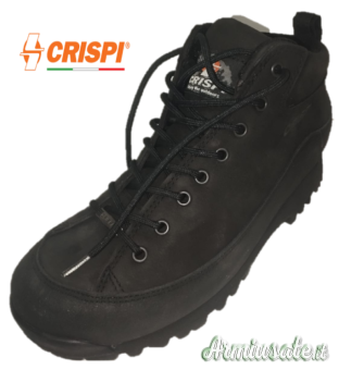 SCARPE CRISPI MOD. MONACO/TINN HTG BLACK NABUK n40