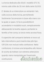 GLOK LAMPADA TACTICAL APPICABILE GTL10 RAIL WEAVE + 2 pile