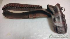 Cinturone Western cuoio ingrassato Vega.