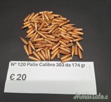 n° 120 Palle Calibro 303 da 174 gr