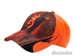 cappello arancione camo browning