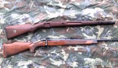 Calcio in legno per azioni Mauser