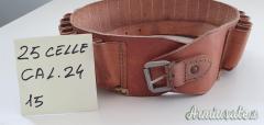cartuccera in cuoio cal,24