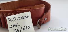 cartuccera in cuoio cal, 36\410