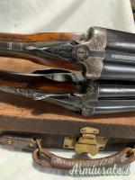 Lotto di due doppiette e una valigetta inglese