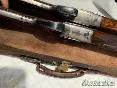 Lotto di due doppiette e una valigetta inglese