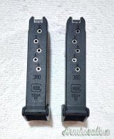 Glock 42 Gen4 Cal. 380 Auto/9 corto, con 2 caricatori prolungati da 6 colpi e valigetta originale.