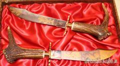 N°2 Coltelli Indiana Maniago Damasco