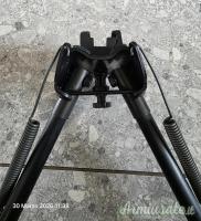 Bipiede professionale Harris Ultralight modello LM Serie 1A2 a base fissa