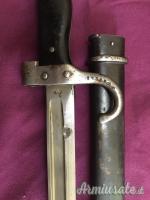Baionetta Modello 1892 Mannlicher Berthier con fodero monomatricola