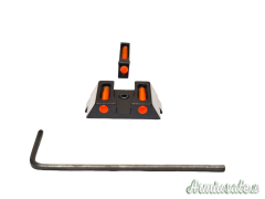 Glock mirino e tacca di mira in fibra ottica: modelli 19 -17 - 22 - 23 - 26 - 27 - 34 - 35