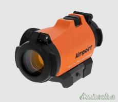 Red dot di marca Aimpoint modello micro h-2 orange 2 moa.