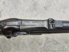 Springfield trapdoor 1866 allin conversion in cal 45-70 con baionetta dragona e porta munizioni