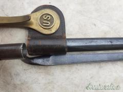 Springfield trapdoor 1866 allin conversion in cal 45-70 con baionetta dragona e porta munizioni