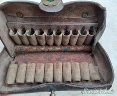 Springfield trapdoor 1866 allin conversion in cal 45-70 con baionetta dragona e porta munizioni