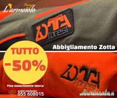 FUORI TUTTO!!! Abbigliamento Zotta Forest -50%