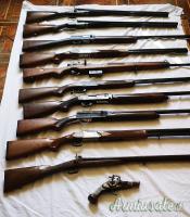 Fucili da caccia in blocco