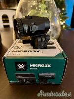 Combo Vortex Razor AMG UH-1 Gen I + Micro 3X Magnifier – Come Nuovi