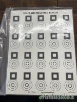 Bersagli SINCLAIR Benchrest confezione da 25