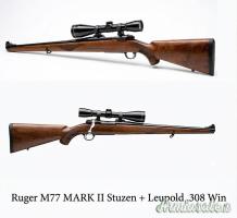 Ruger M77 MARK II Stuzen + Leupold .308 Winchester