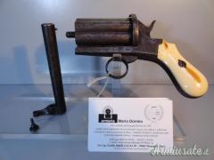 Antico revolver cal. 9 m/m a spillo