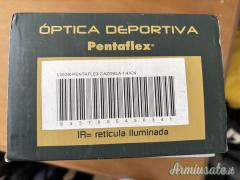 Ottica da battuta marca Pentaflex 1-4x24 illuminata reticolo A4 con dot