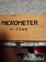 CEDO PER NON UTILIZZO  MICROMETER 0-25mm    nuovo