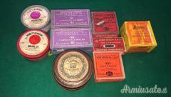 SCATOLE VINTAGE POLVERI e MUNIZIONI