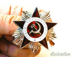 Decorazione dell’ORDINE DELLA GUERRA PATRIOTTICA dell’U.R.S.S. di 2^ classe cd. “argento”