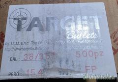 Vendo Targhet bullets cal 38/357 500pezzi 154grani FP T389   357 imballato
