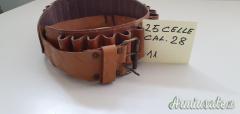 cartuccera in pelle cal.28
