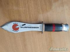 pugnale tedesco originale WURFMESSER HUGO KOLLER SOLINGEN- ROT PUMKT