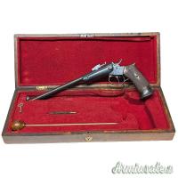 Pistola monocolpo da tiro artigiana, calibro 22