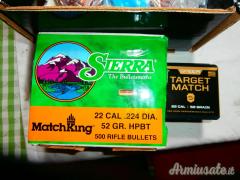 Cedo palle Nosler/Sierra/Speer cal 223 da 52 grs HPBT