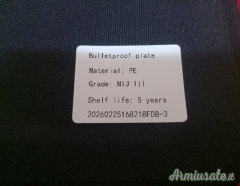 PIASTRE ANTIPROIETTILE LIV 3 PER GILET/ VEST/ CREST