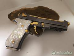 guanmcette per beretta 98 customizzate in madreperla