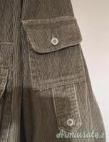 Camicia Patton in velluto manica lunga - size 3xl