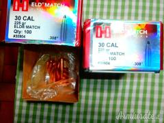 Cedo 114 palle HORNADY ELD cal.308 da 225 grs