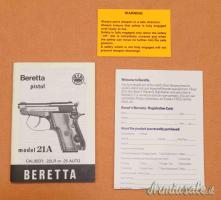 Pistola Beretta Mod.21A Cal. 22LR
