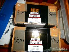 Cedo palle NOSLER Custom competition cal 308 da 168 & 190 grs HPBT