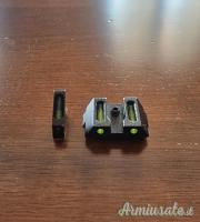 Tacche mira glock fibra ottica