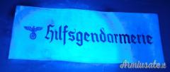 Fascia da braccio tedesca d’epoca nazista “HILFSGENDARMERIE” (personale ausiliario Gendarmeria)