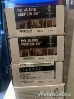 Ogive di marca Fiocchi calibro 45 acp ronco 230  gr .451