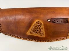 Custodia Artigianale in Cuoio Stile Western per Carabina