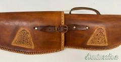 Custodia Artigianale in Cuoio Stile Western per Carabina