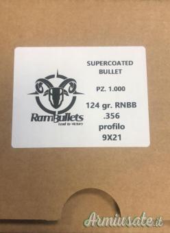 palle RAM BULLETS 124 gr. RNBB calibro 9x19 o 9x21 ( confezione da 1000)