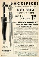 Pugnale d’epoca “post-nazista” prodotto in Germania nel 1954 “BLACK FOREST